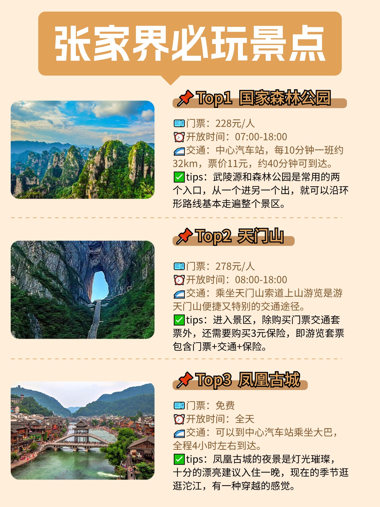 张家界保姆级旅游攻略