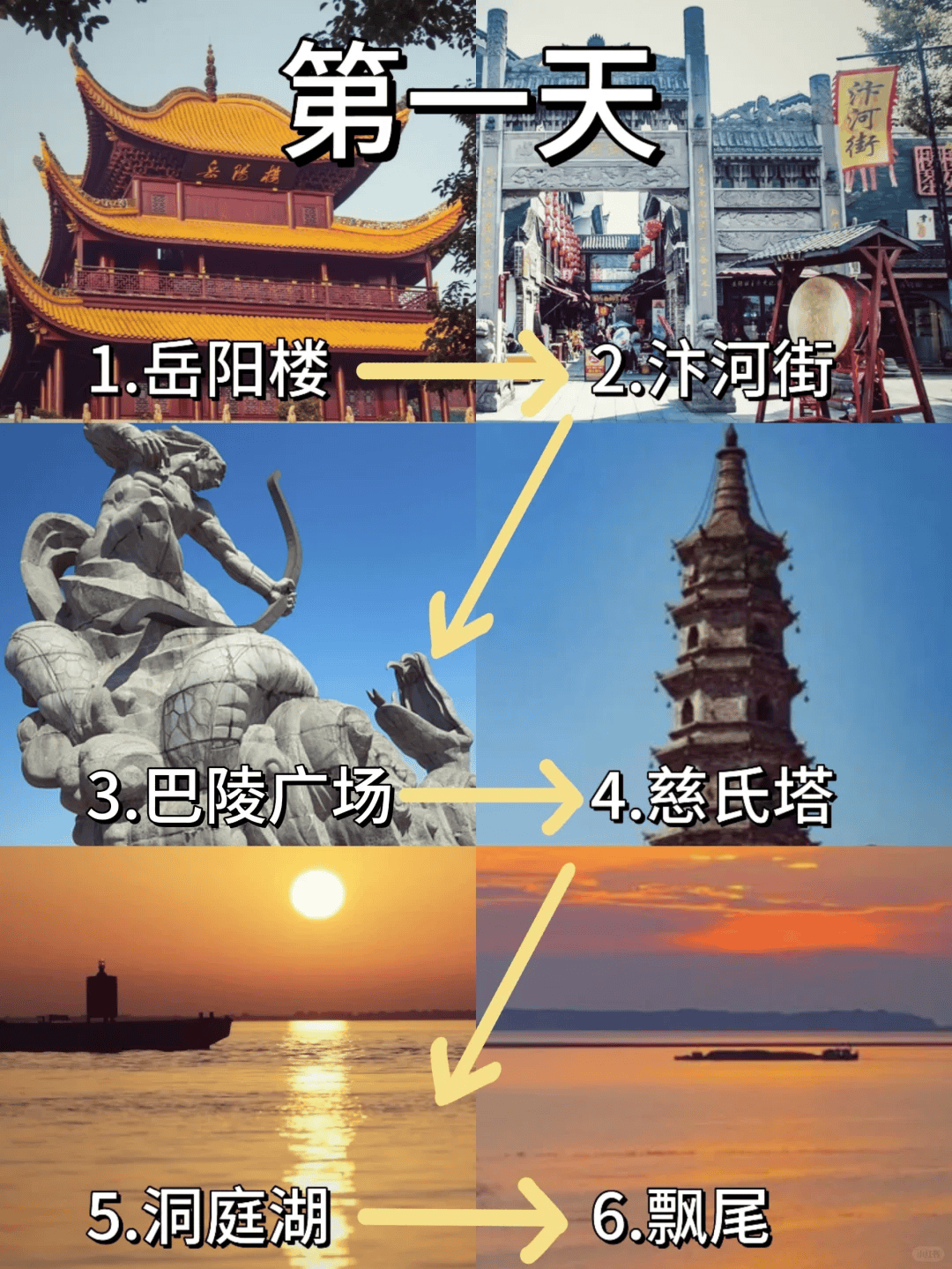 岳阳旅游攻略两日游，岳阳旅游景点攻略