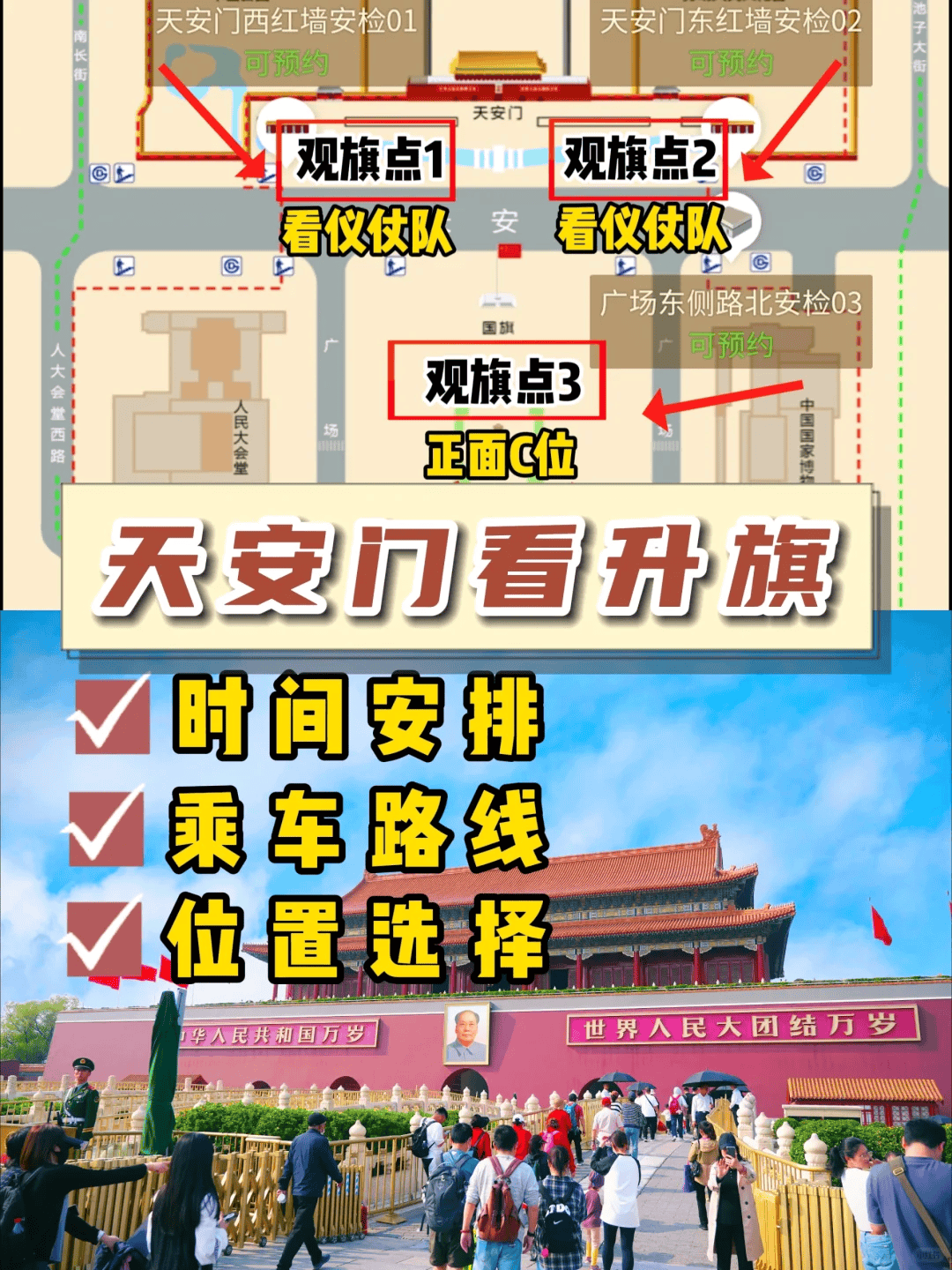 天安门升旗仪式攻略