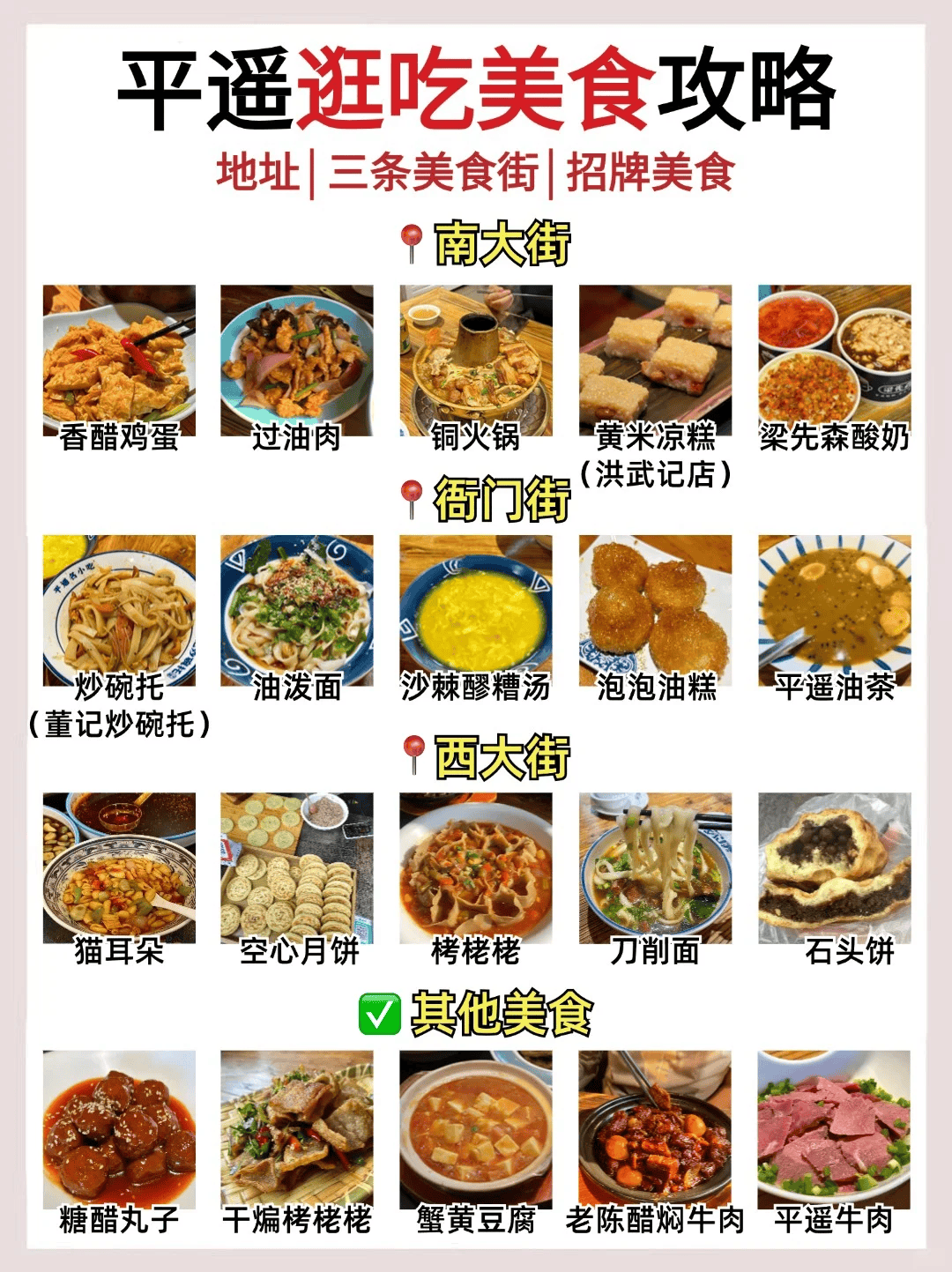 平遥古城美食攻略：让你欲罢不能的古城特色美食，来了没吃太可惜