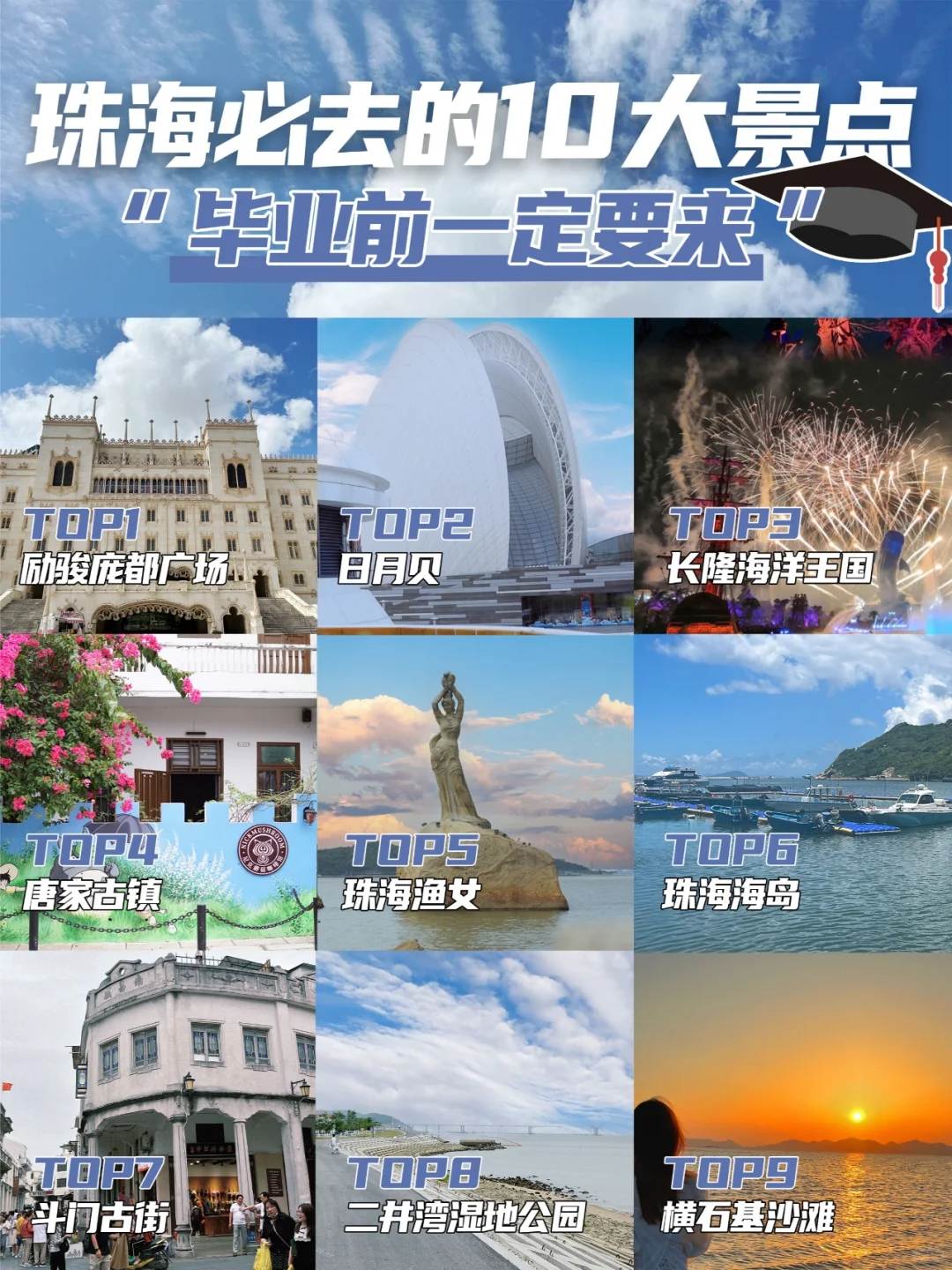 珠海旅游必去十大景点推荐-珠海旅游攻略