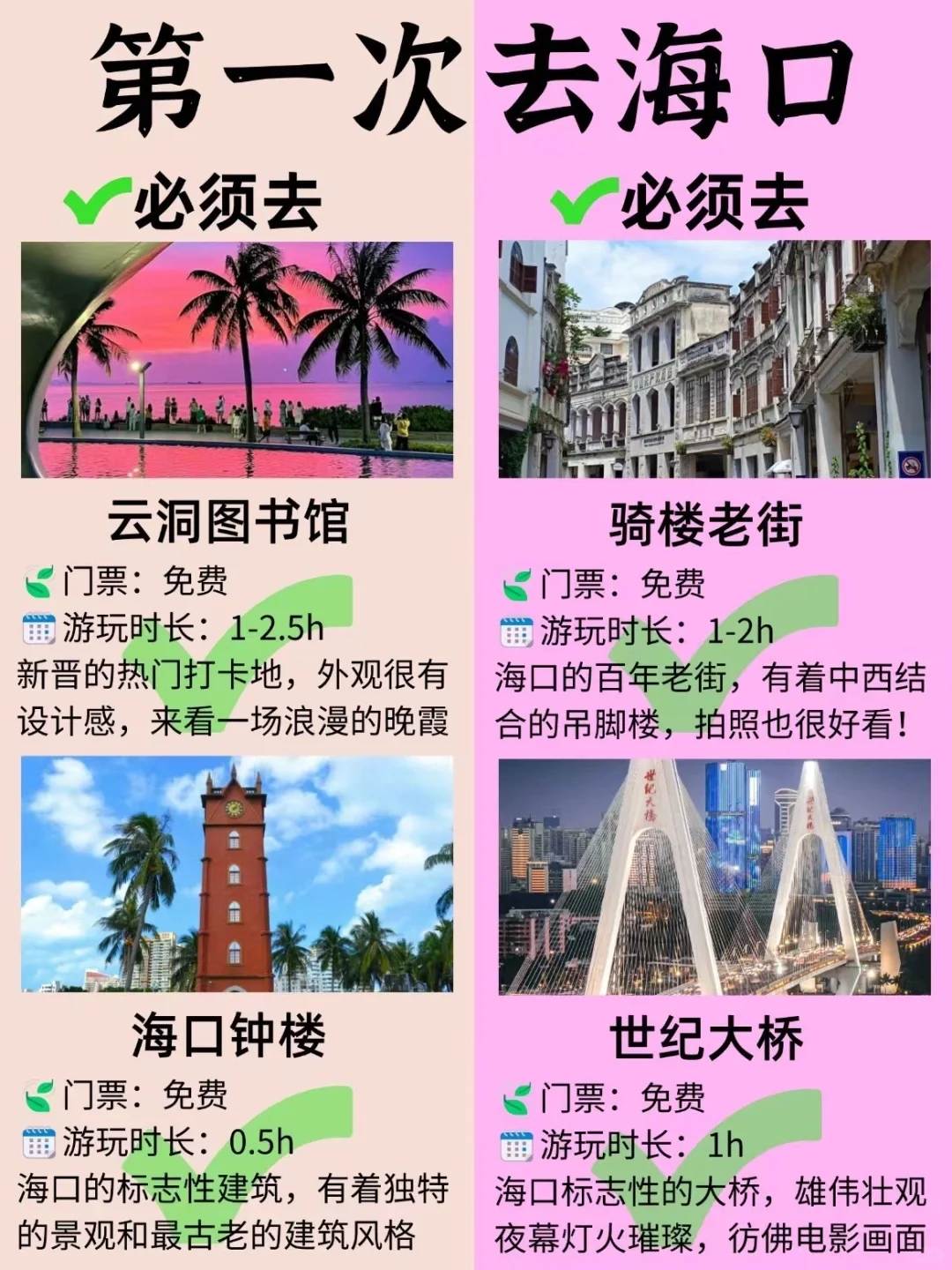 海口旅游攻略必去十大景点-海口旅游景点推荐