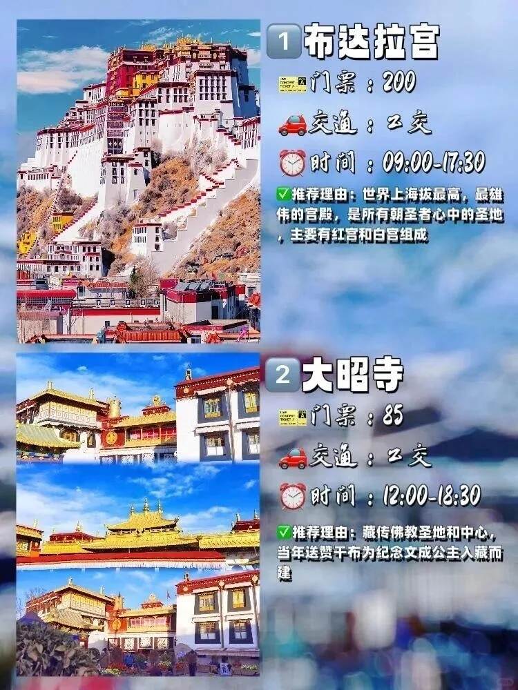 拉萨旅游攻略必去十大景点-拉萨旅游攻略必去十大景点有哪些地方