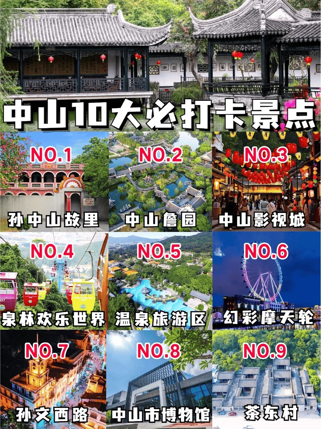 中山十大必游景点：自然美景、人文古迹与特色街区全攻略